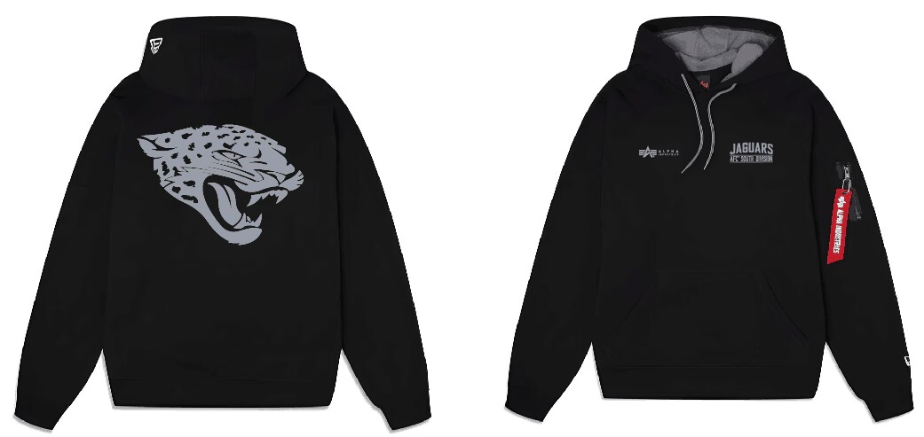 Men Jacksonville Jaguars 2024 Nike NFL black hoodie->nfl t-shirts->Sports Accessory